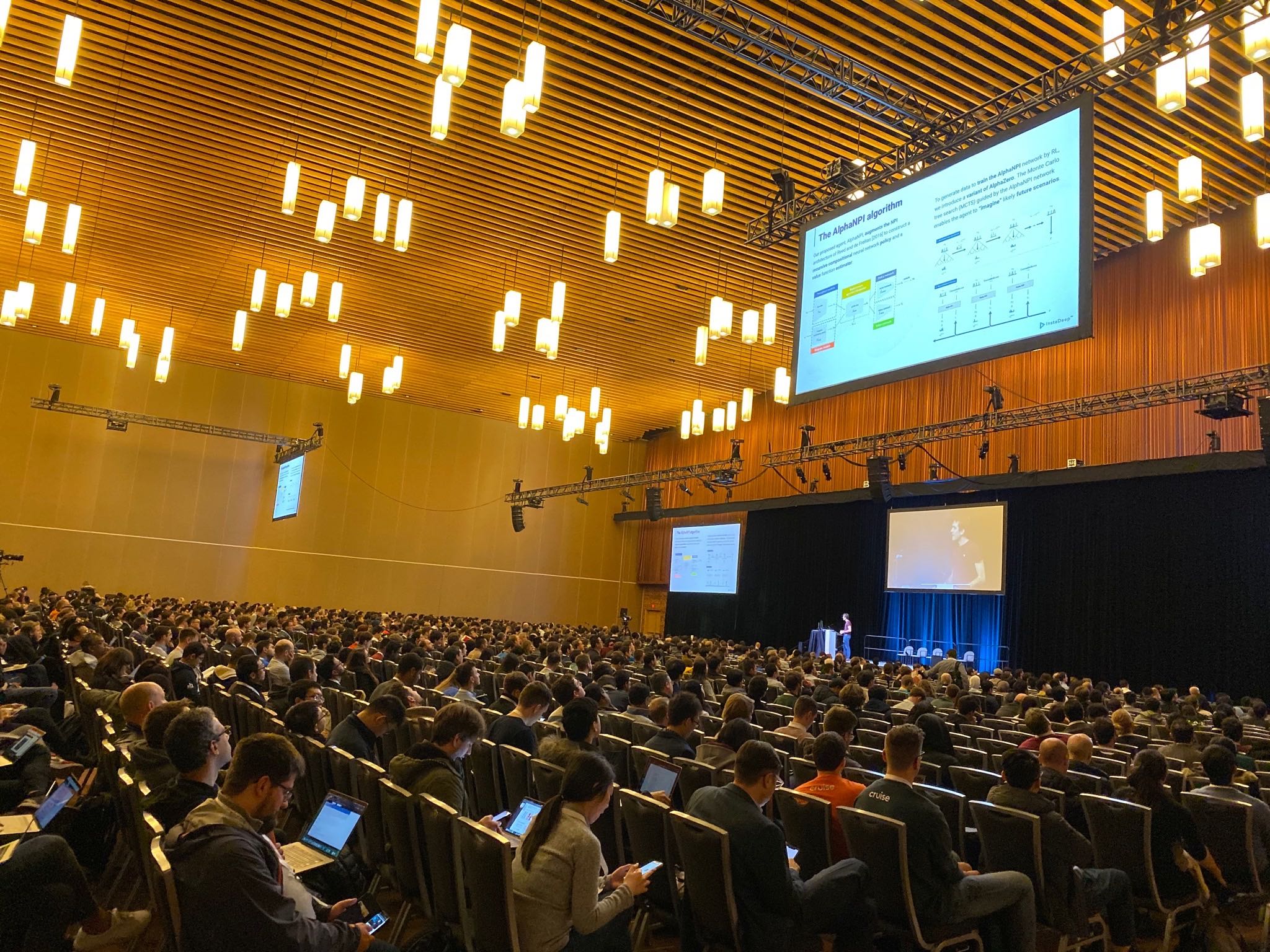 NeurIPS 2019 AlphaNPI presented on the main stage in front of